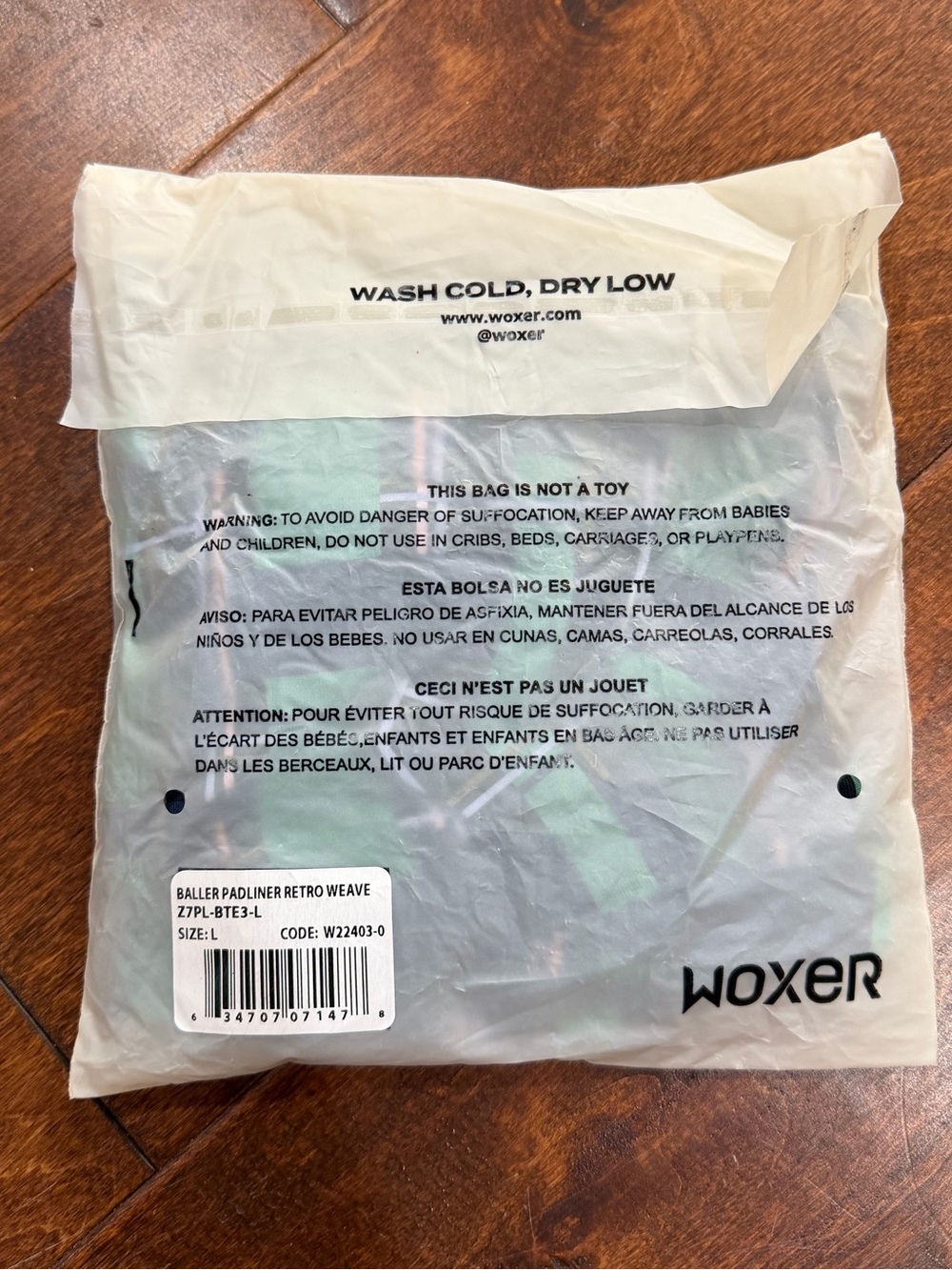 Woxer Baller Padliner Retro Weave Boxer’s NWT SIZE LARGE - Picture 2 of 3